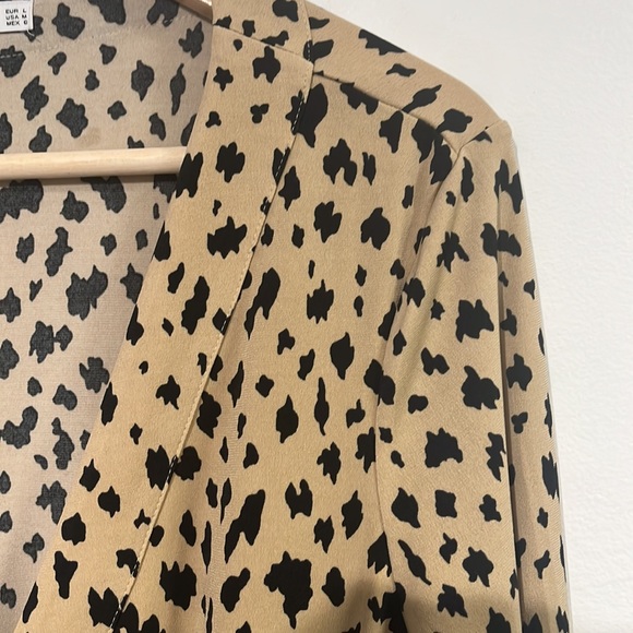 Mango Leopard print wrap dress - size large - Picture 7 of 10